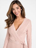 Aria Cable-Knit Dress | GUESS Factory