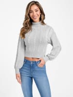Vivian Cable Knit Sweater | GUESS Factory