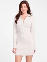 Marissa Cable-Knit Zip Dress | GUESS Factory Ca