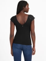 Lace Peplum Top | White House Black Market