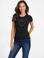 Eco Deedee Beaded Tee | GUESS Factory