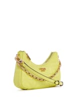 GUESS Assia Quilted Mini Crossbody Yellow One Size
