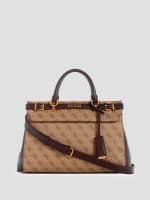 Guess logo city luxury satchel deals