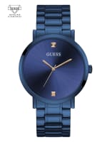 Guess watch blue and gold sales