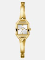 Gold-Tone Geometric Analog Watch | GUESS Factory
