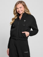 Eco Cecilia Scuba Zip-Up Sweatshirt | GUESS