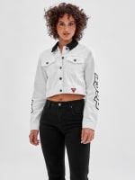 GUESS Originals x Betty Boop Cropped Denim Jacket | GUESS