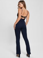 Guess white denim jumpsuit clearance