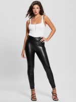Guess butter faux leather pants clearance