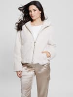 Theoline Faux-Fur Hooded Jacket | GUESS Canada