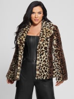 Guess leopard print coat 2025
