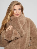 Guess teddy bear coat discount