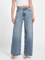 Eco Bellflower Wide-Leg Jeans | GUESS