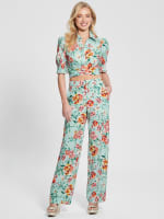 Adele Straight Leg Floral Pant GUESS Canada