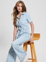 Guess denim bodycon jumpsuit cheap