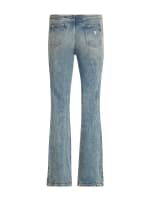 eyelet low-rise denim pants | GUESS