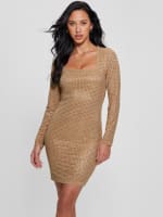 Emilie Rhinestone Dress | GUESS Canada