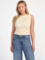 Eco Claire Smocked Tank Top | GUESS Eco Claire Smocked Tank Top | GUESS