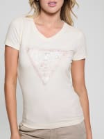 Eco Python Signature Triangle Tee | GUESS