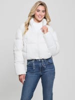 Antonia Strass Rhinestone Puffer Jacket | GUESS