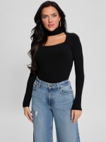 国内外の人気集結！ Cutout Ribbed Canada GUESS | Top トップス