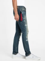 Bowen Destroyed Skinny Jeans | GUESS Factory Bowen Destroyed Skinny Jeans | GUESS Factory