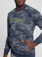 Eco Boniface Camouflage Logo Sweatshirt GUESS