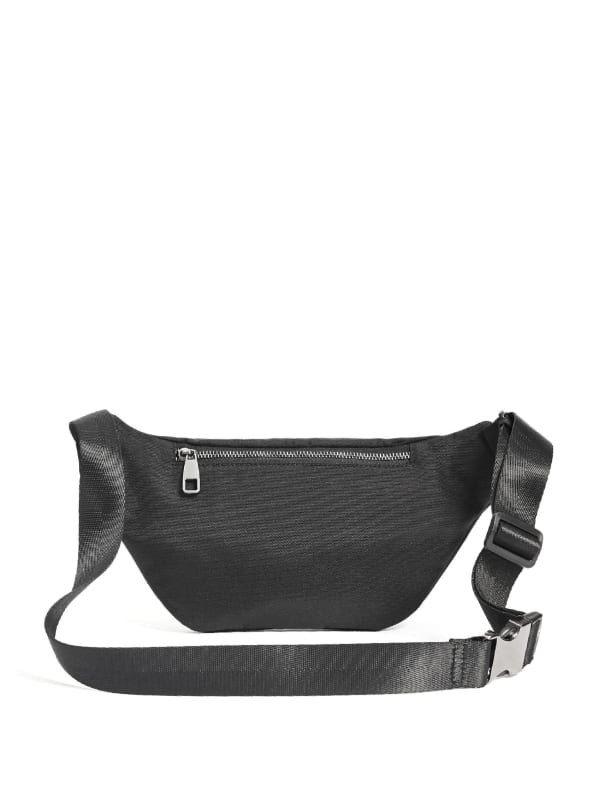 Guess Men's Canvas Fanny Pack - Black