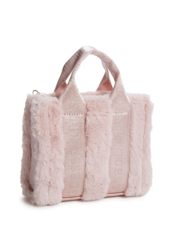 Factory Logo tape Logo Mini Tote Crossbody Blush