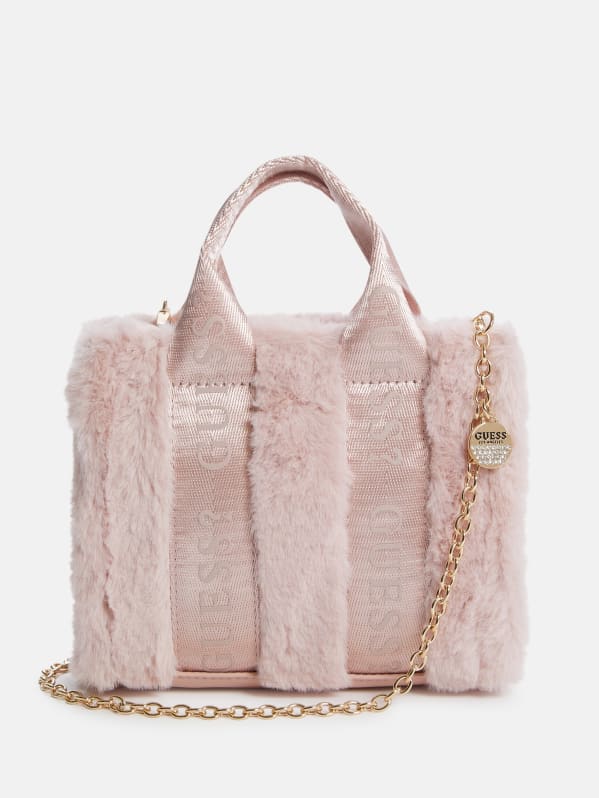 Factory Logo tape Logo Mini Tote Crossbody Blush