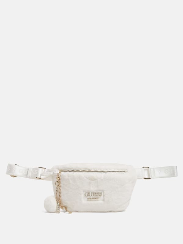 White guess fanny pack outlet
