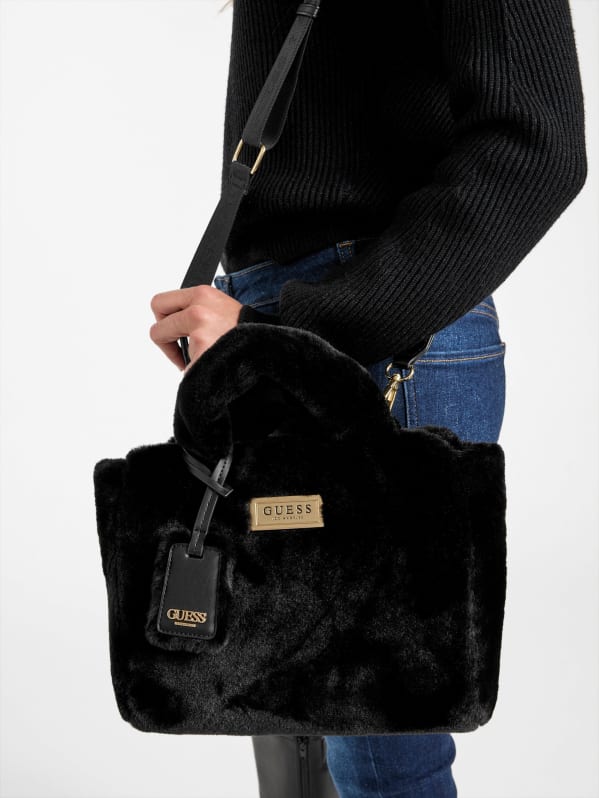 Guess fur bag discount