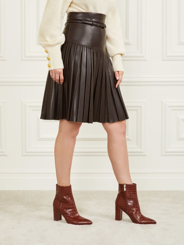 Givenchy pleated leather skirt new arrivals