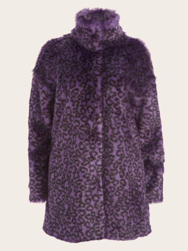 Guess pia faux fur coat sale