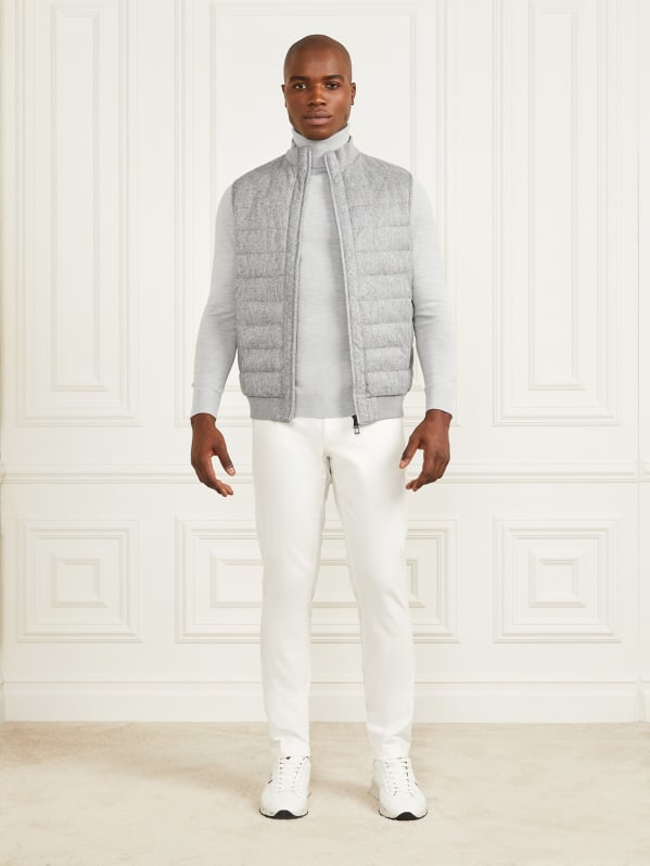Light grey vest mens discount
