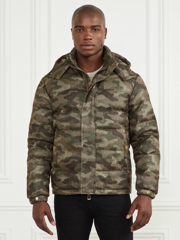 Guess camouflage jacket new arrivals
