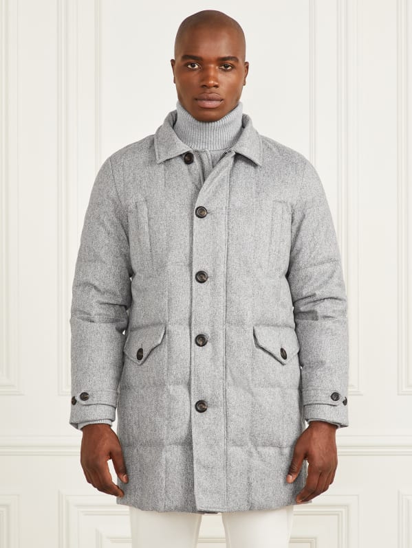 Guess twill asymmetrical fit and flare coat discount