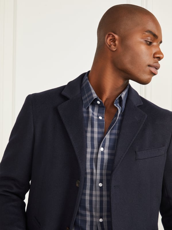 Guess single breasted button front skirted coat shop