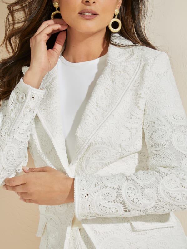 Guess white blazer shop