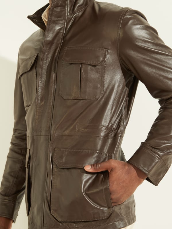 Leather Field Jacket | GUESS