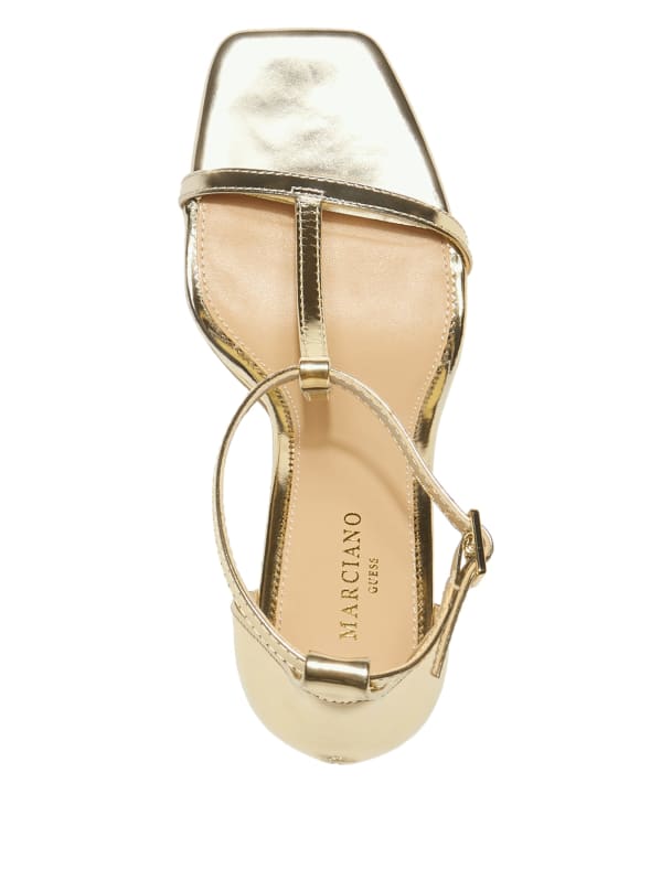 Heeled T Strap Sandal Marciano