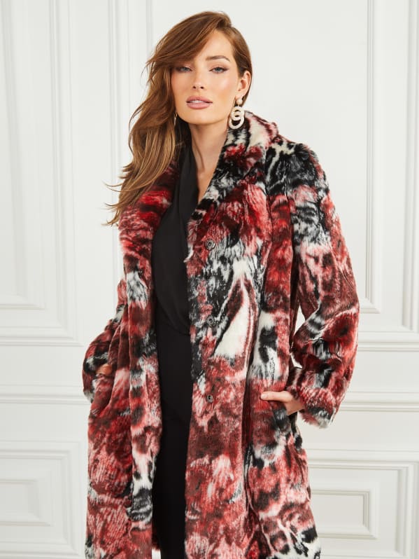 Belle Faux Fur Coat Marciano Ca