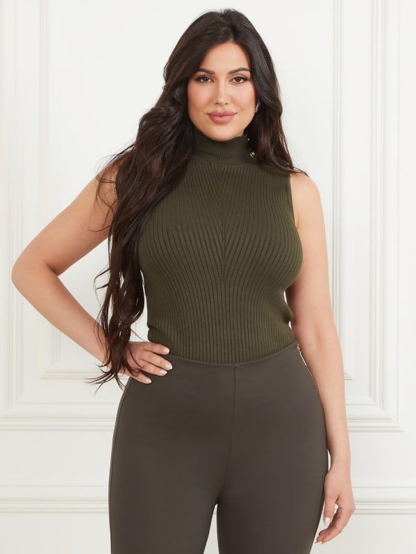 Plus size turtleneck tank top discount