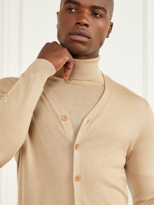 Mens wool cardigan canada store