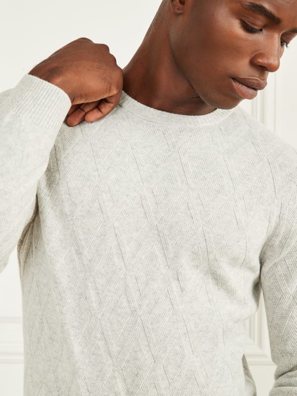 Eco Rhombus Turtleneck Sweater GUESS