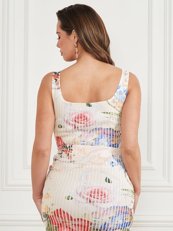 Ginger Ribbed Printed Top Marciano