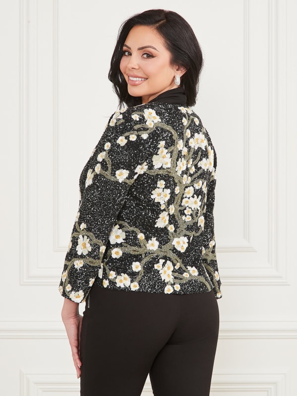 Guess sequin bomber jacket discount