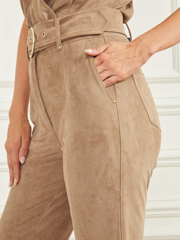 Suede pants clearance