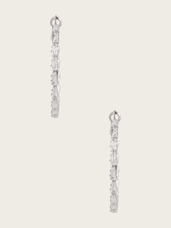 Guess large shop hoop earrings