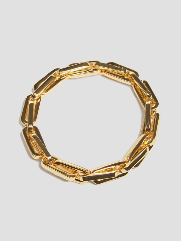 Gold Tone Metal Chain Bracelet